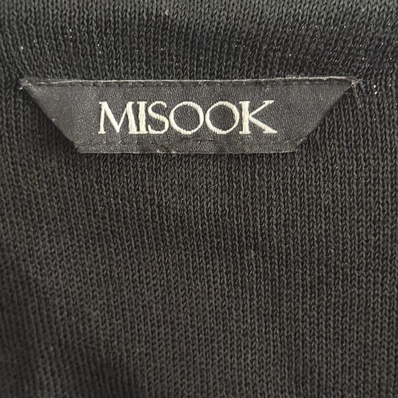 Misook Acrylic Blend Jacket Printed One Button Closure Black Red Plus Size XL - Picture 7 of 13